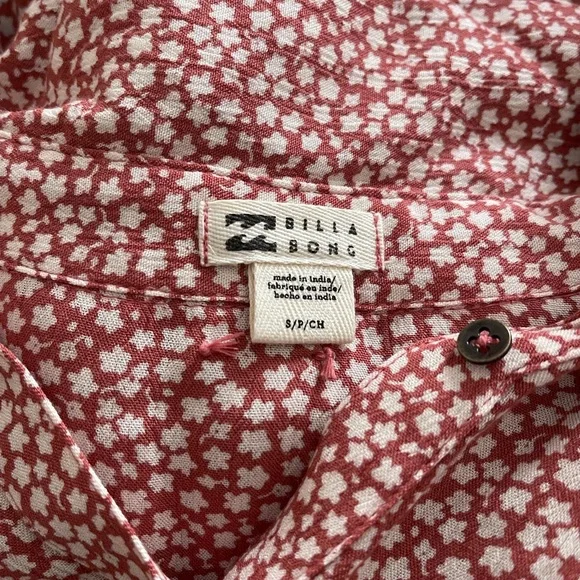 NEW Billabong Little Flirt Coral Sleeveless Floral Midi Dress - Picture 2 of 3